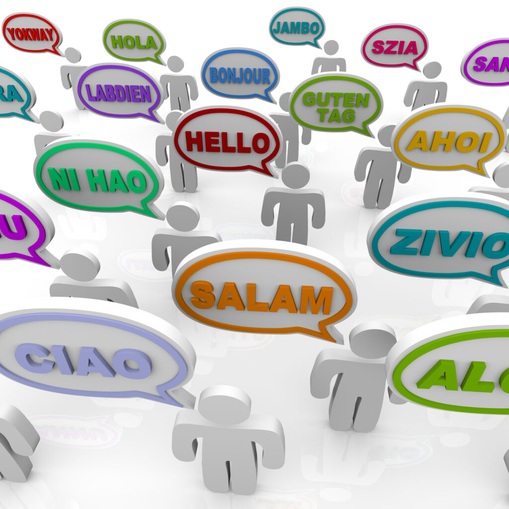 Many people from different cultures say the word hello in their native languages